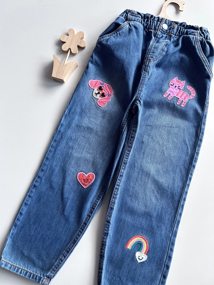 Spodnie jeansowe 116-122 cm Tu